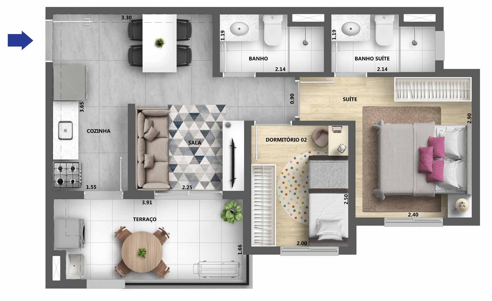 Planta 4 — Alto São Domingos