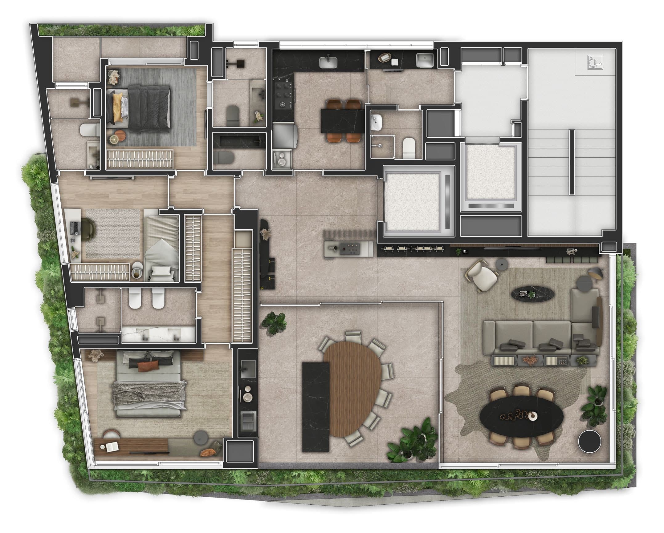 Planta 6 — Orla Paulistana - Residencial