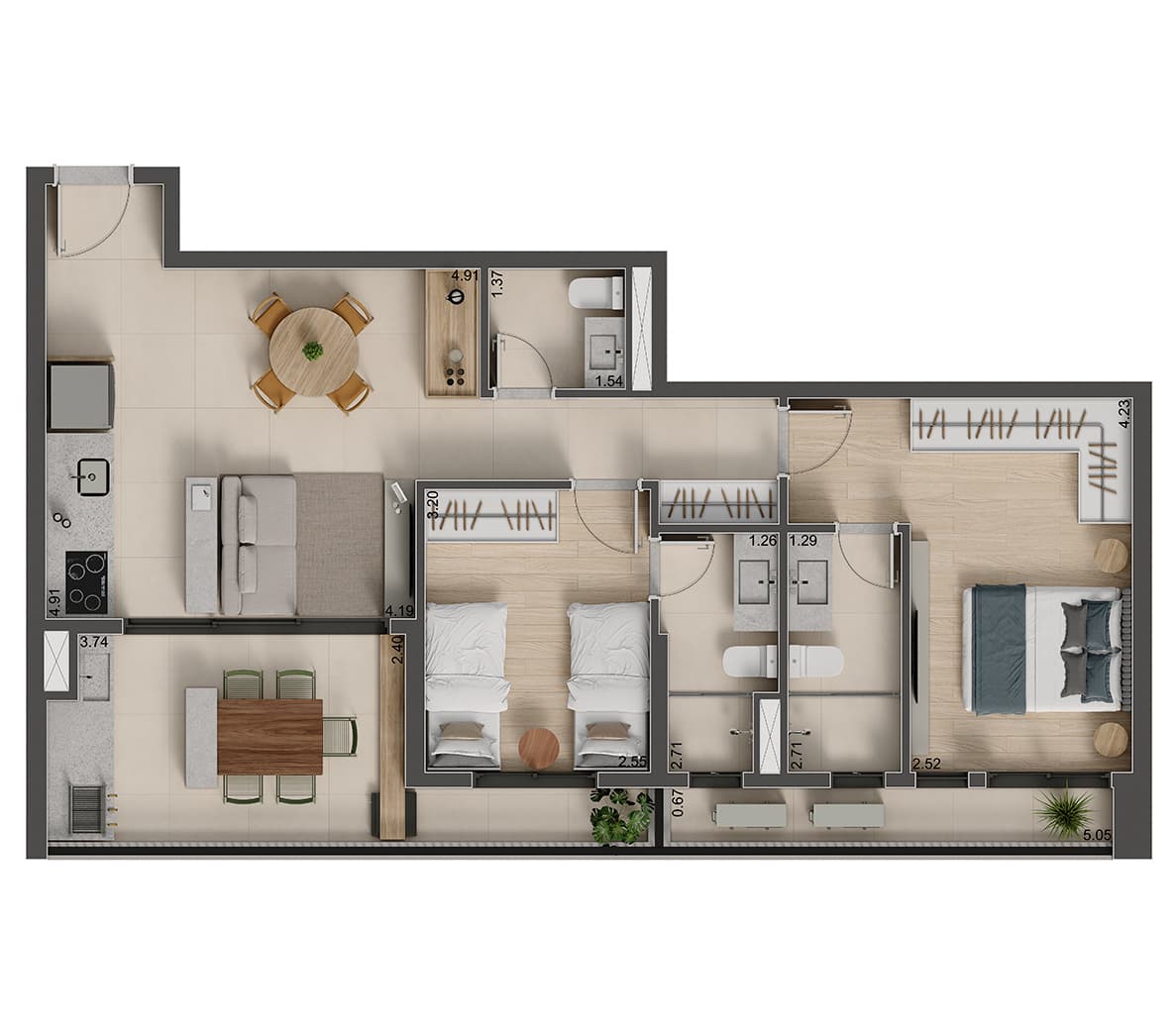 Planta 3 — Villa Chácara Inglesa