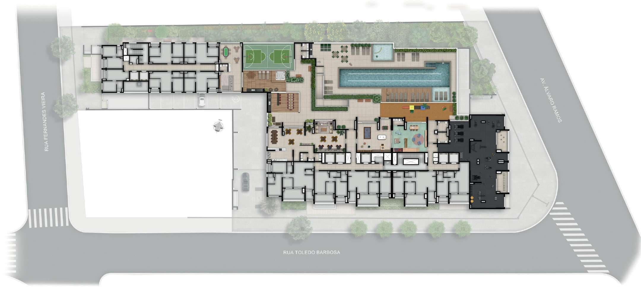 Planta 1 — Walk Belém by Diálogo - Residencial