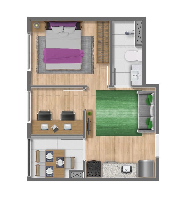 Planta 2 — Estação Dom Bosco - Residencial