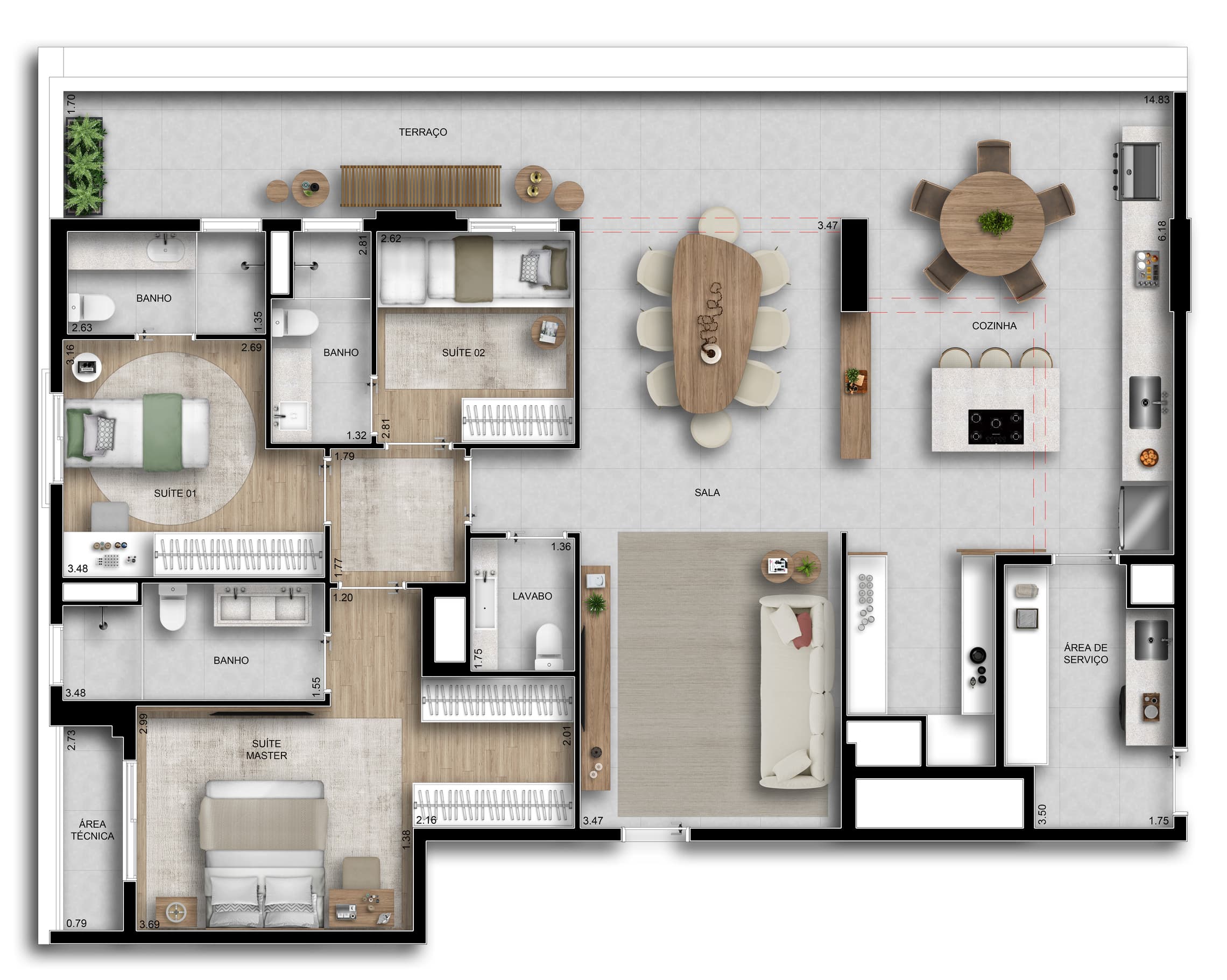 Planta 3 — Riserva Bosque