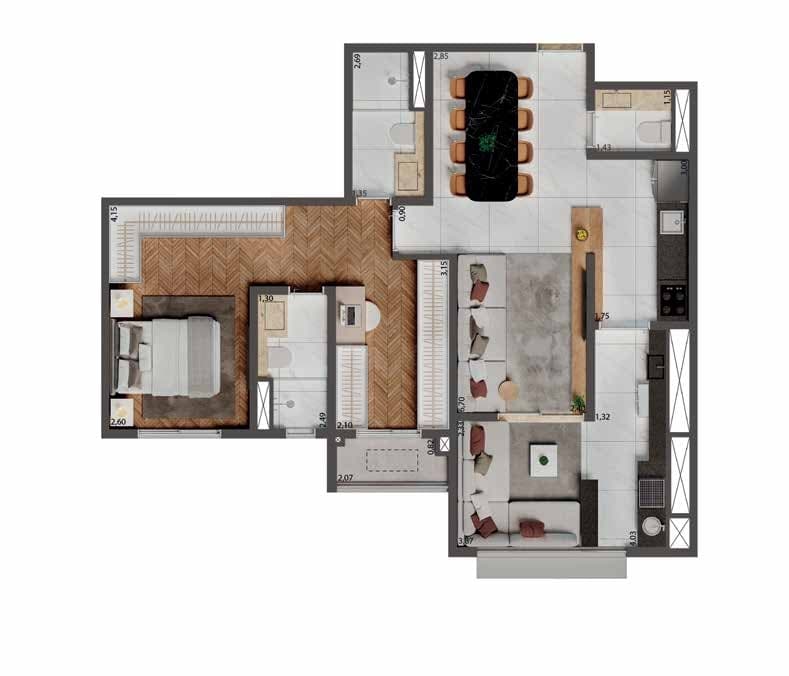 Planta 4 — Palazzo Mooca By Living