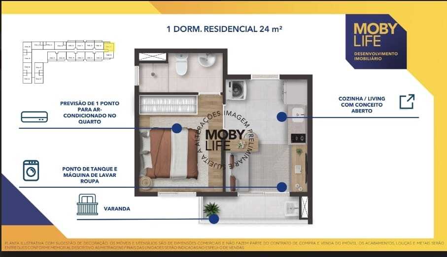 Planta 2 — Moby Life Pacaembu - Residencial