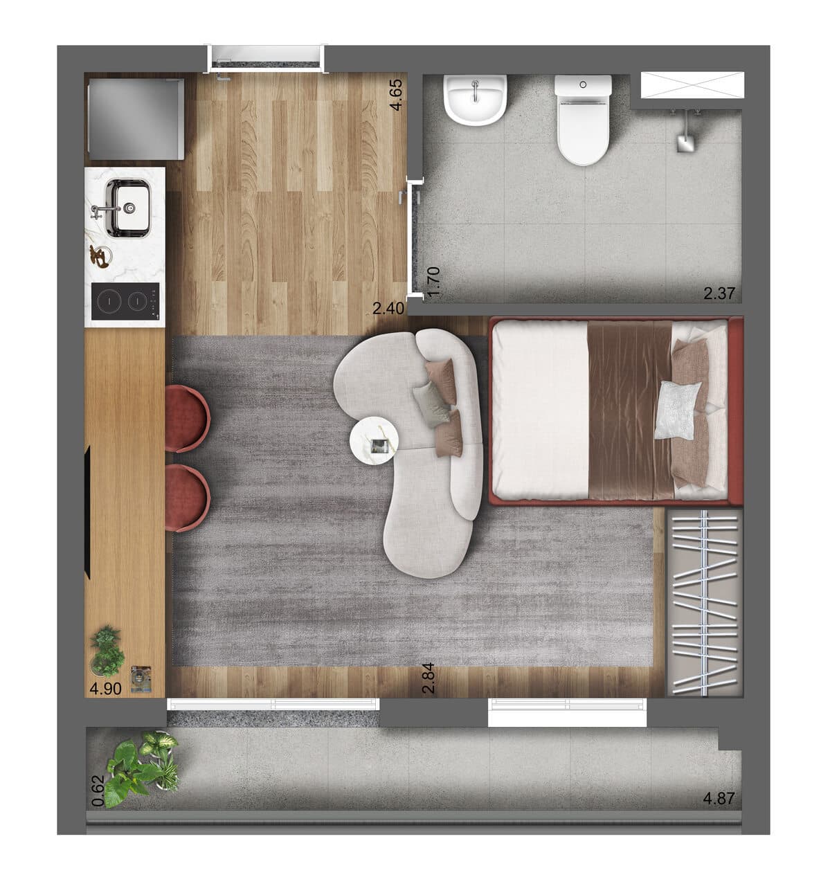 Planta 3 — Unique Fit Vila Mariana - Residencial