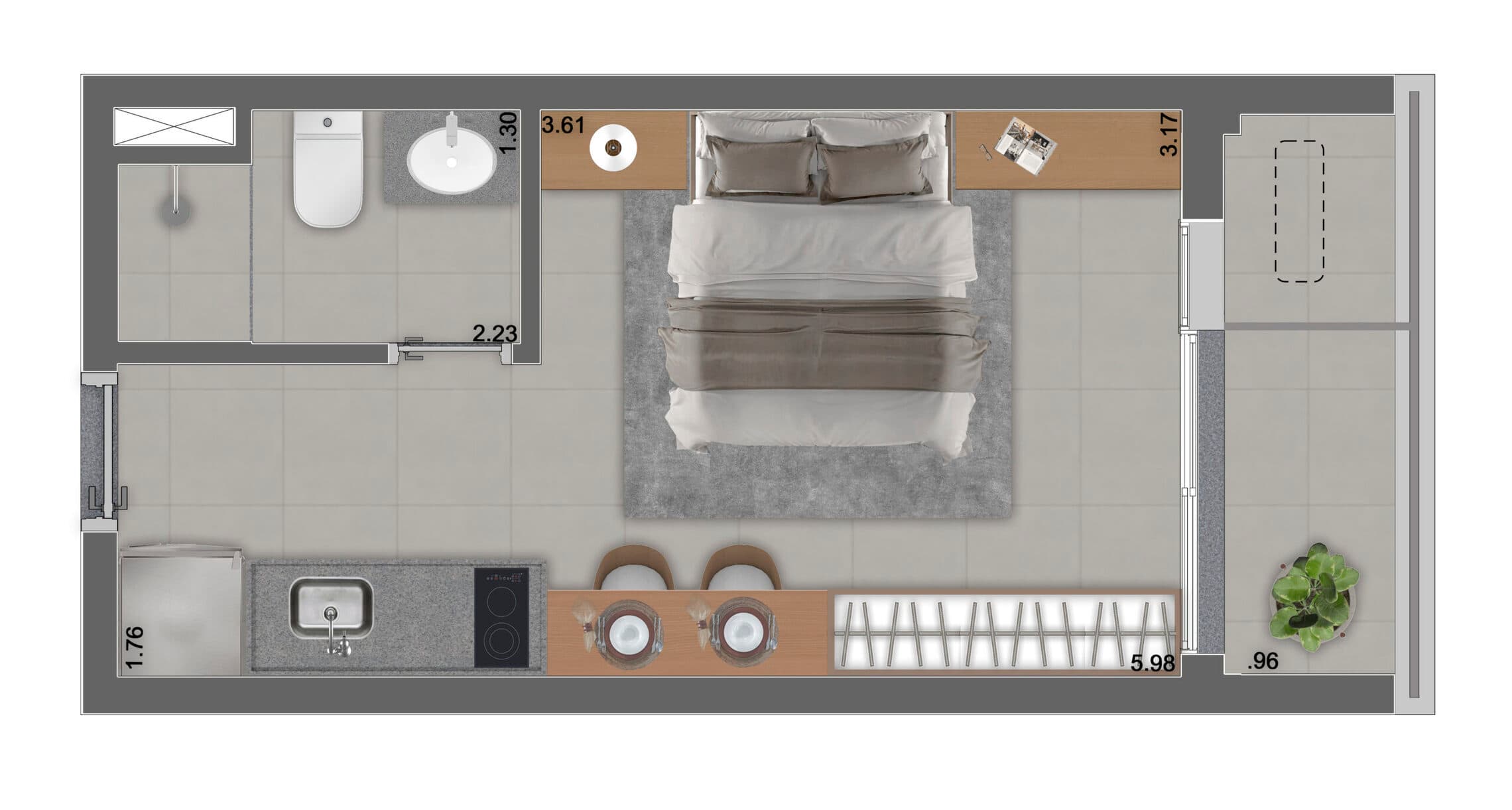 Planta 1 — Nik Estilo Paulista - Residencial