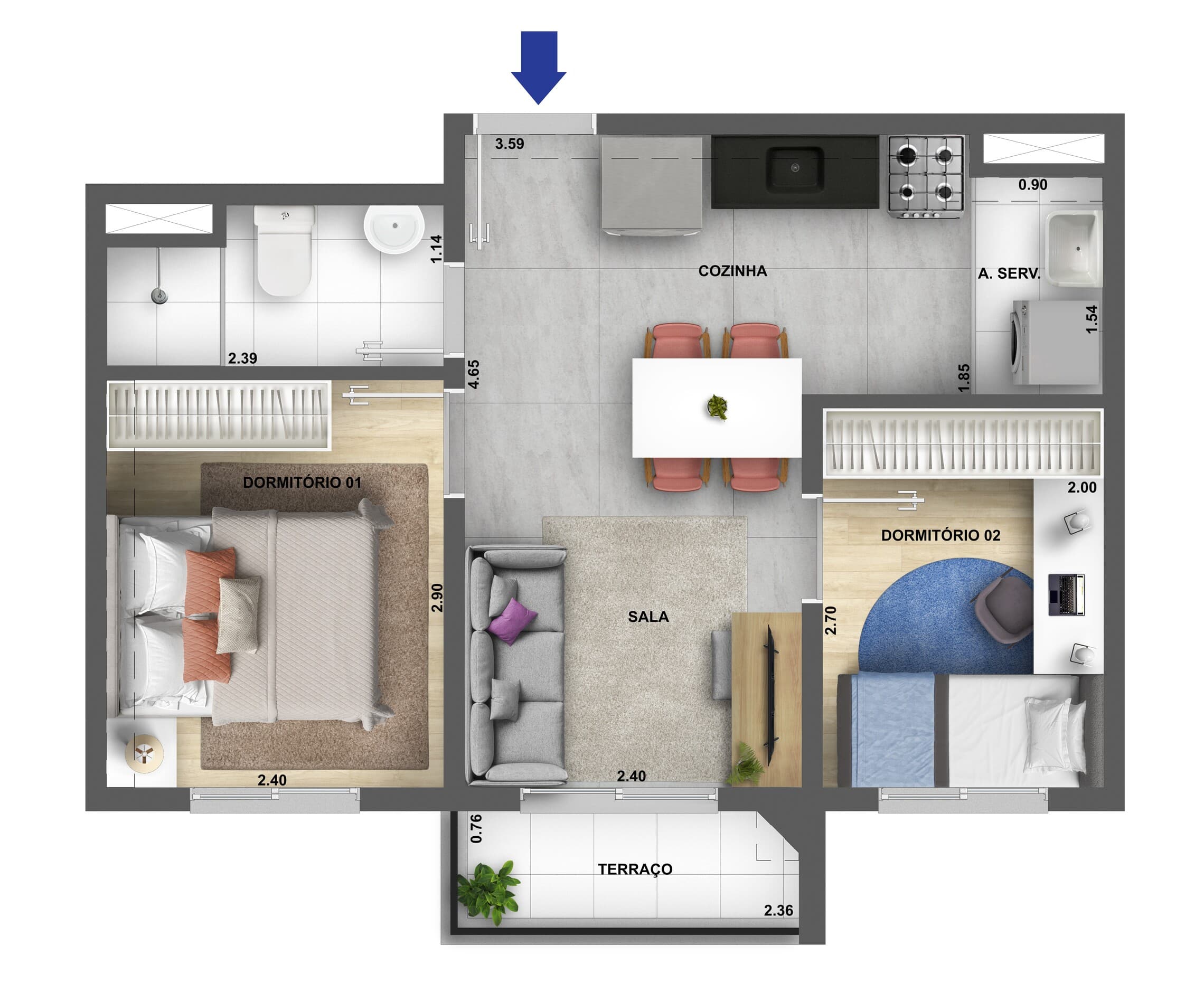 Planta 3 — Mérito Belenzinho