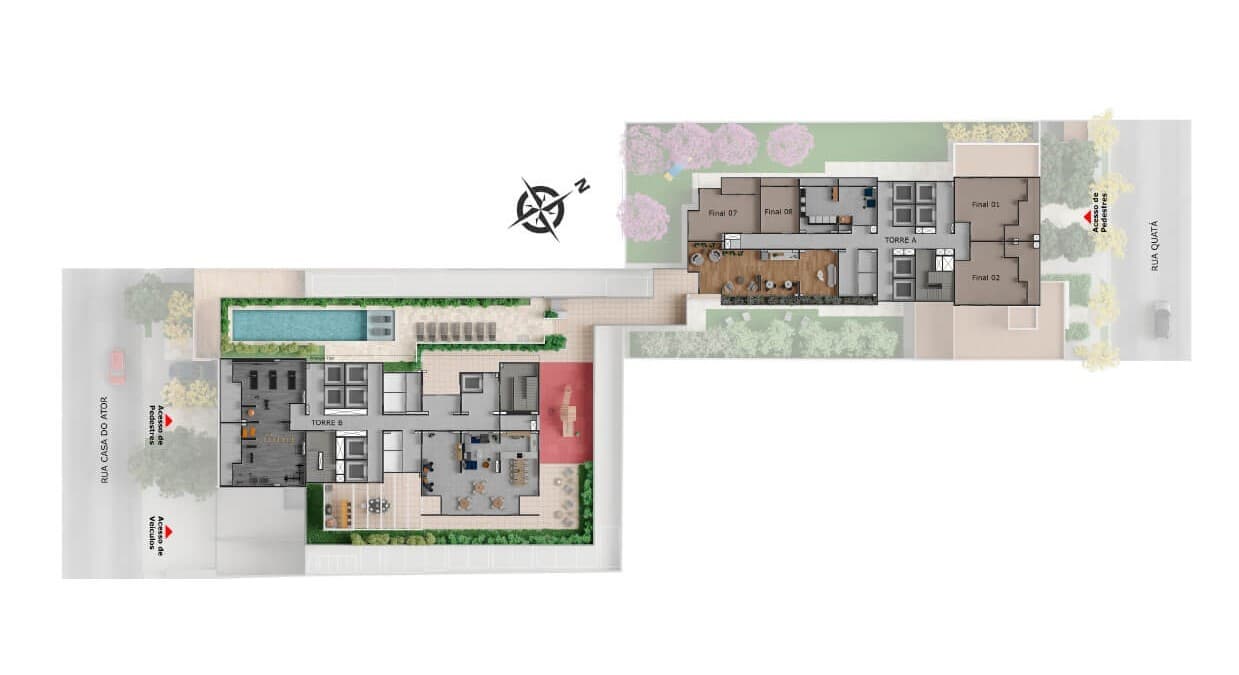 Planta 1 — Peak Vila Olímpia - Residencial