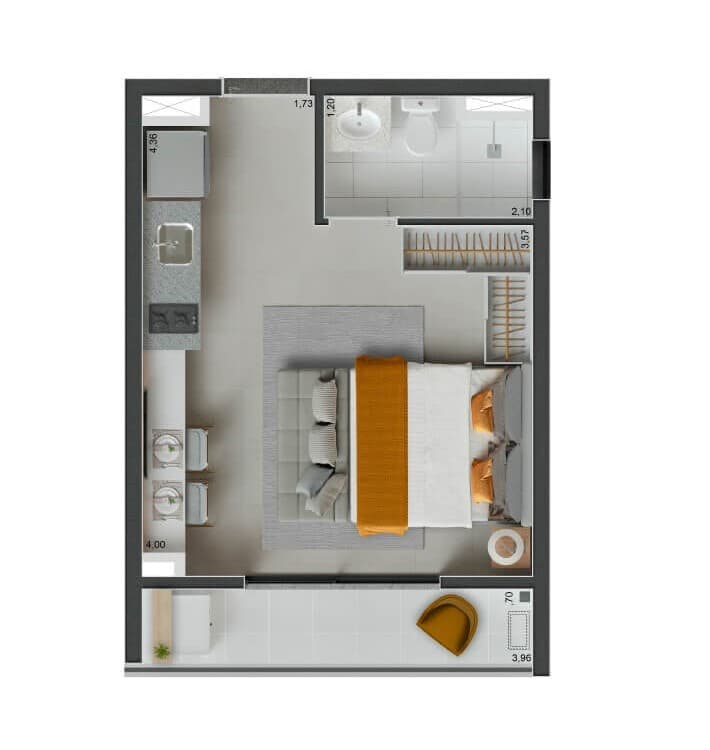 Planta 2 — Peak Vila Olímpia - Residencial