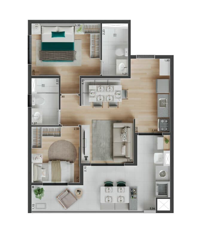 Planta 5 — Peak Vila Olímpia - Residencial