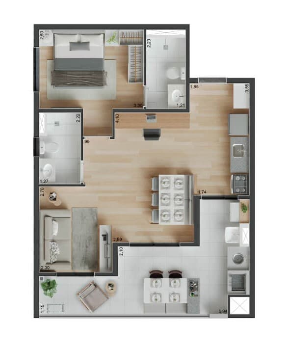 Planta 6 — Peak Vila Olímpia - Residencial
