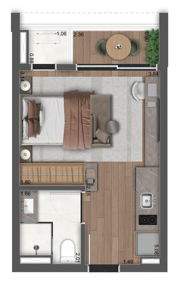 Planta 5 — Hi Vila Clementino - NR