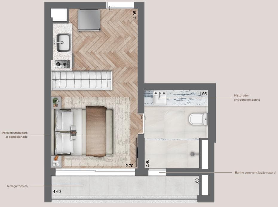 Planta 1 — Secret Garden Studios - NR