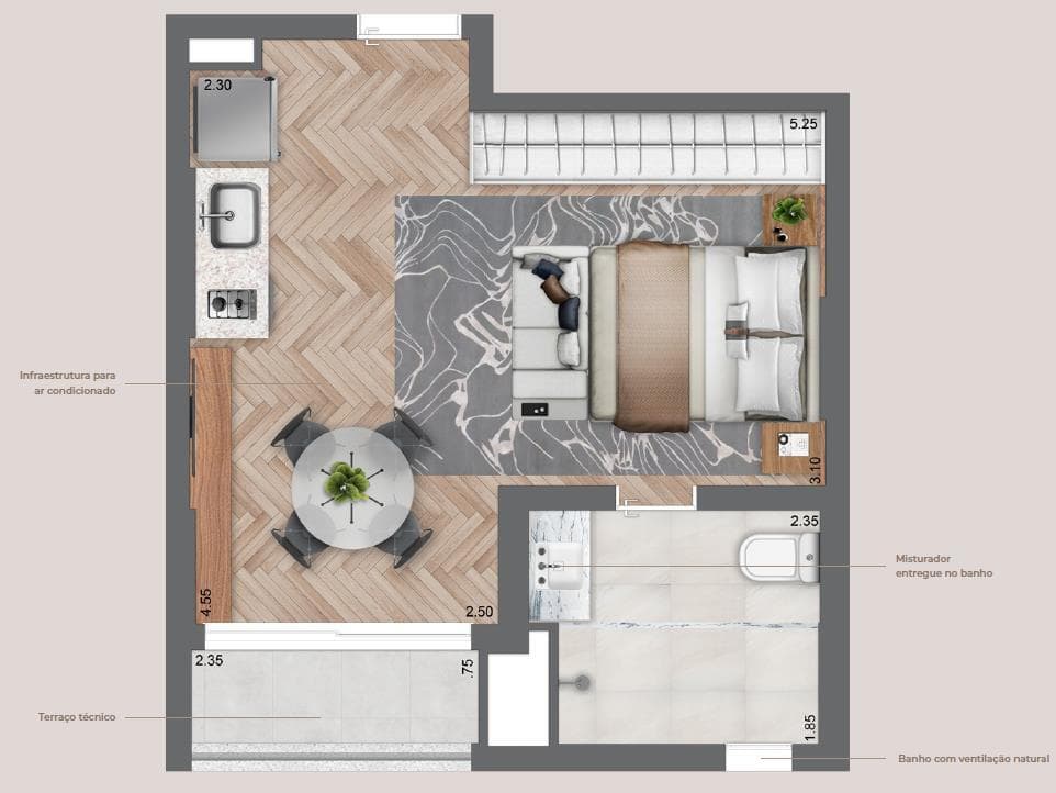 Planta 2 — Secret Garden Studios - NR