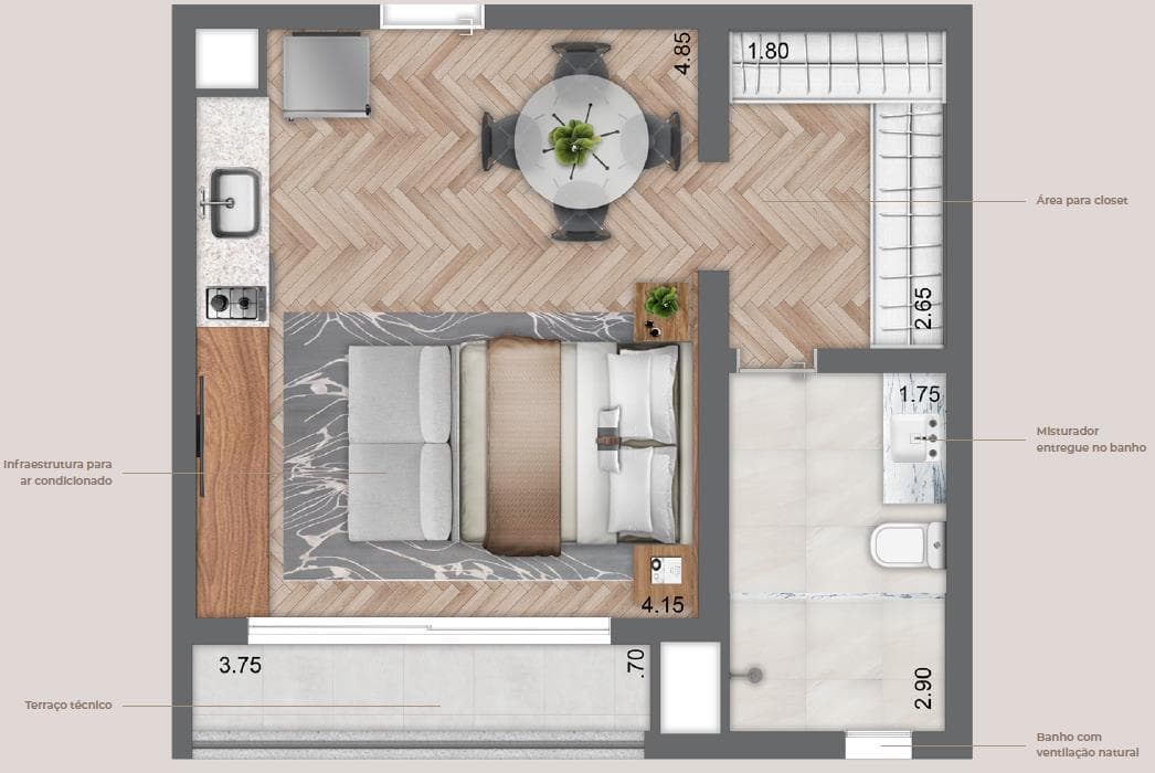 Planta 3 — Secret Garden Studios - NR