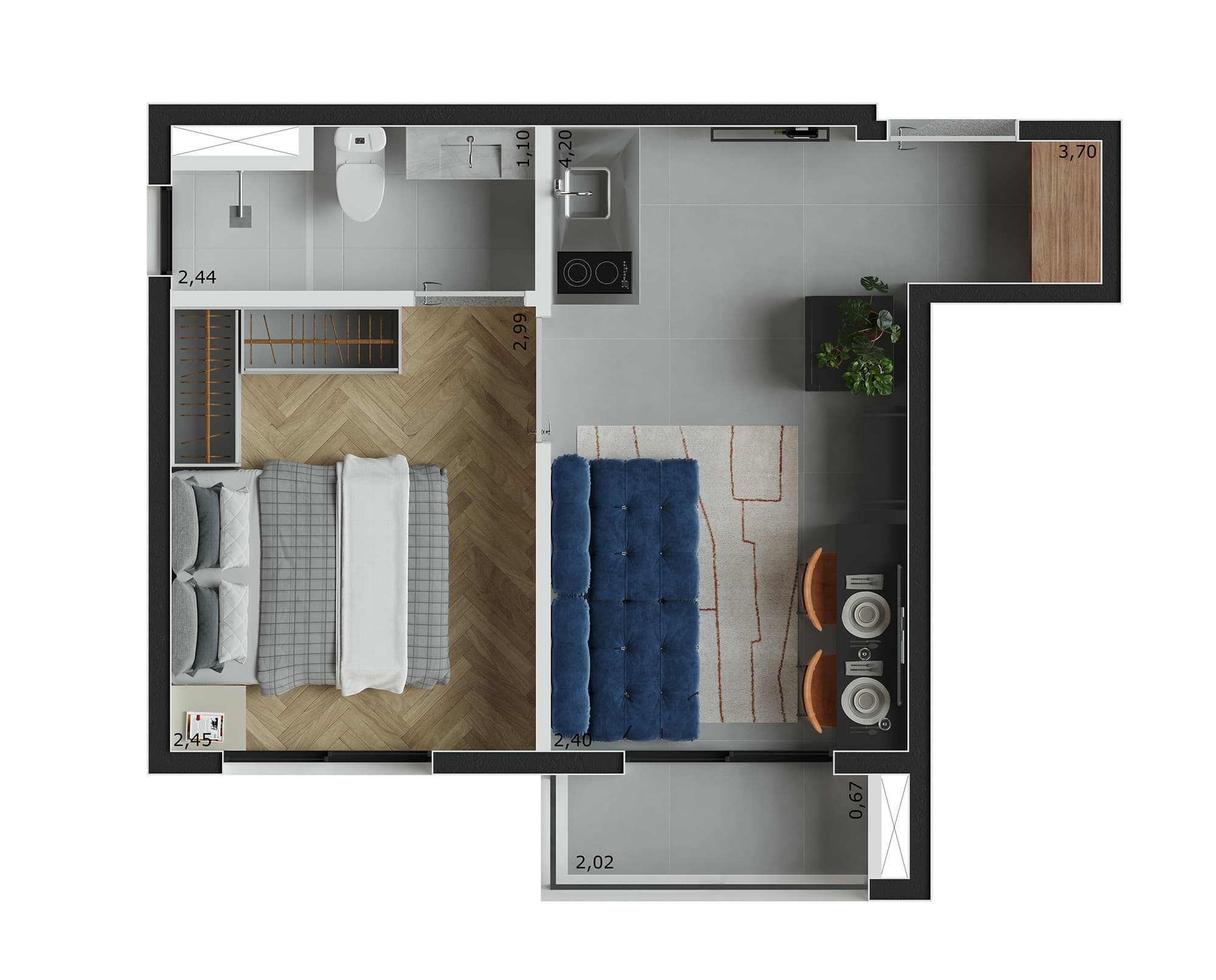Planta 4 — Nurban Barão de Campinas - Residencial