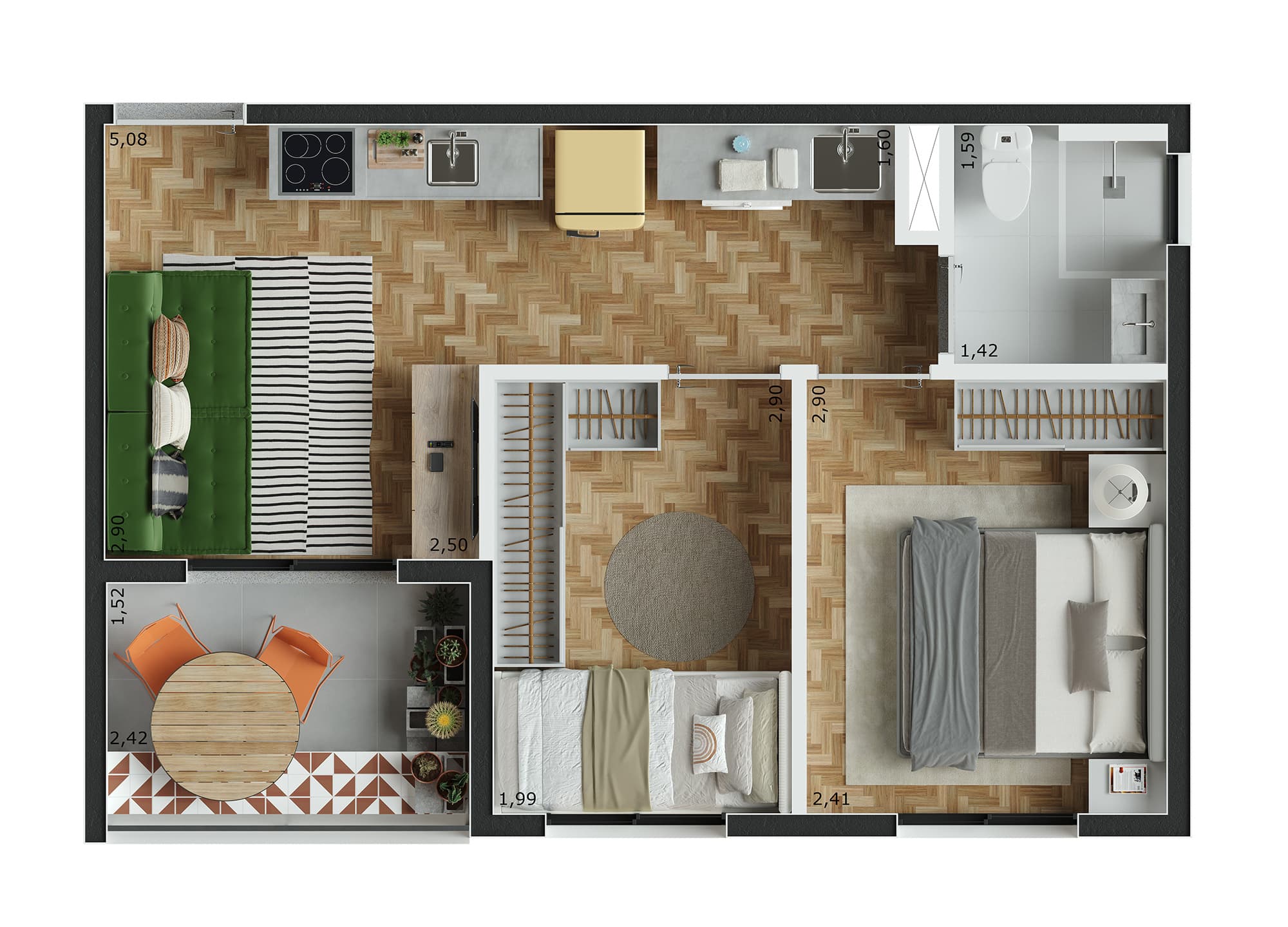Planta 6 — Nurban Barão de Campinas - Residencial