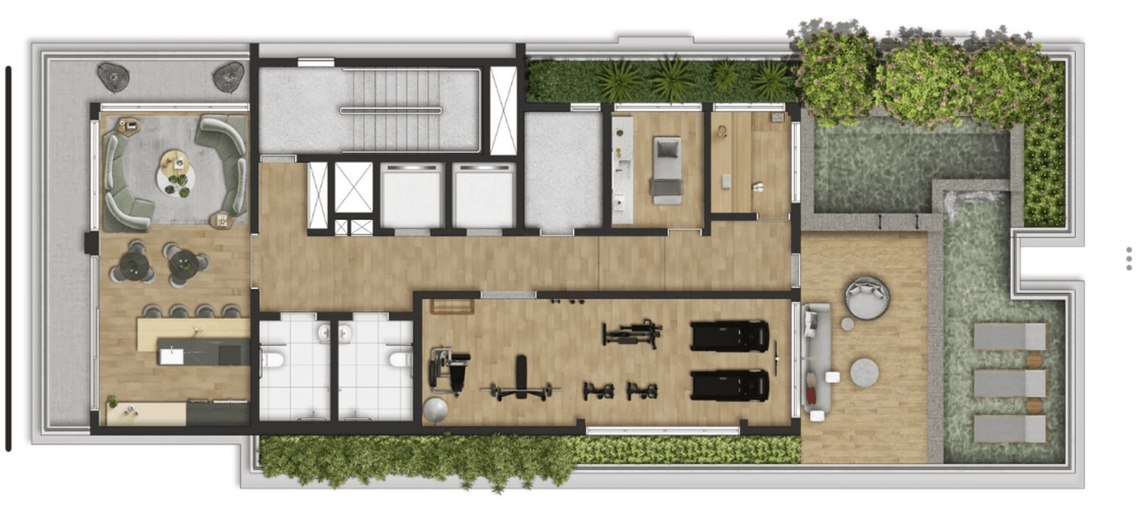Planta 1 — Hauser Home Desing Moema - Residencial