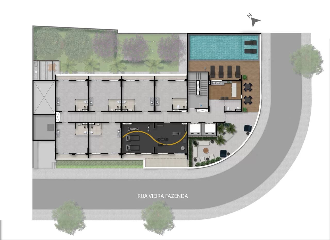 Planta 1 — Dream Fit Vila Mariana - Residencial