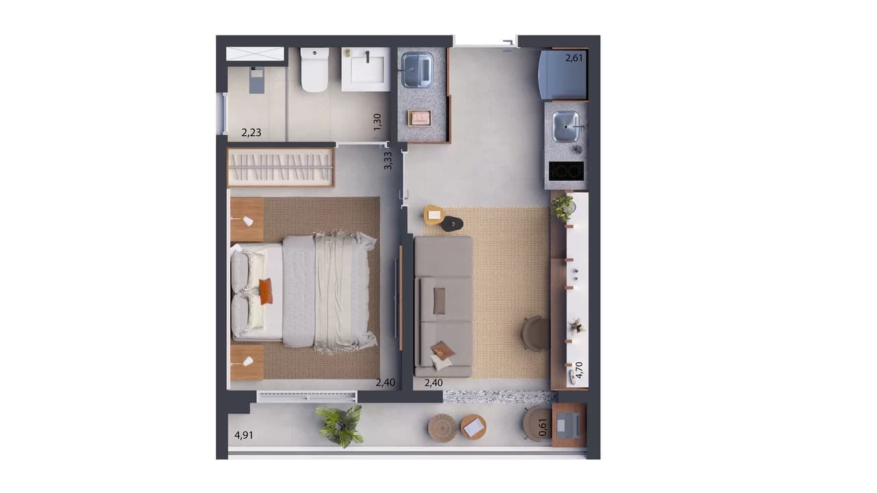 Planta 3 — Dream Fit Vila Mariana - Residencial