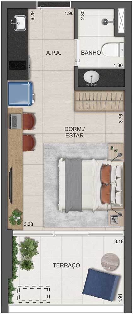 Planta 3 — DOT. 230 by Triptyque - Residencial