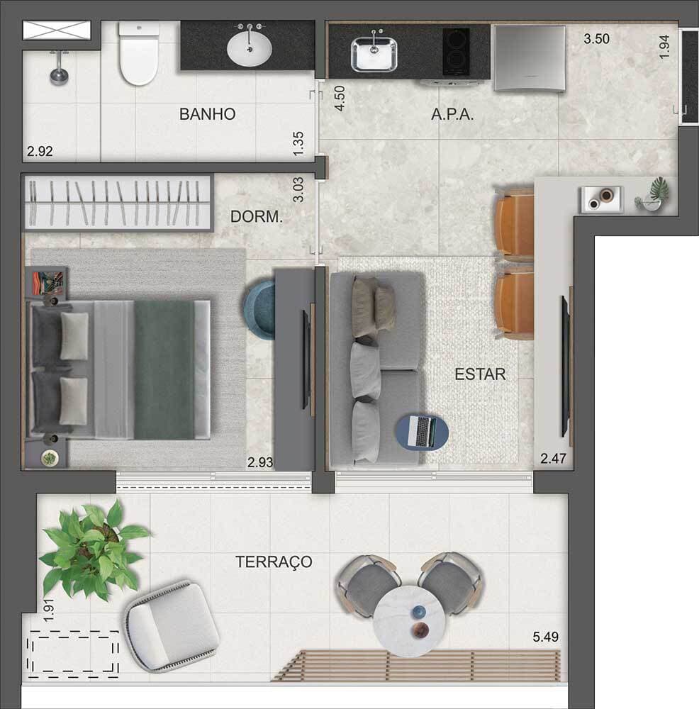 Planta 5 — DOT. 230 by Triptyque - Residencial