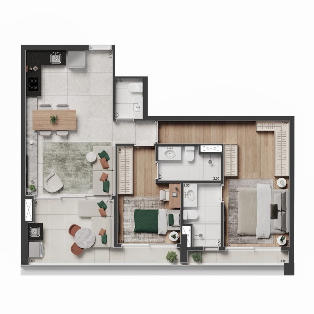 Planta 2 — The Rose Vila Mariana