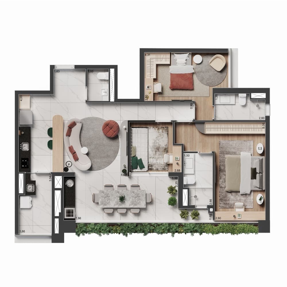 Planta 3 — The Rose Vila Mariana