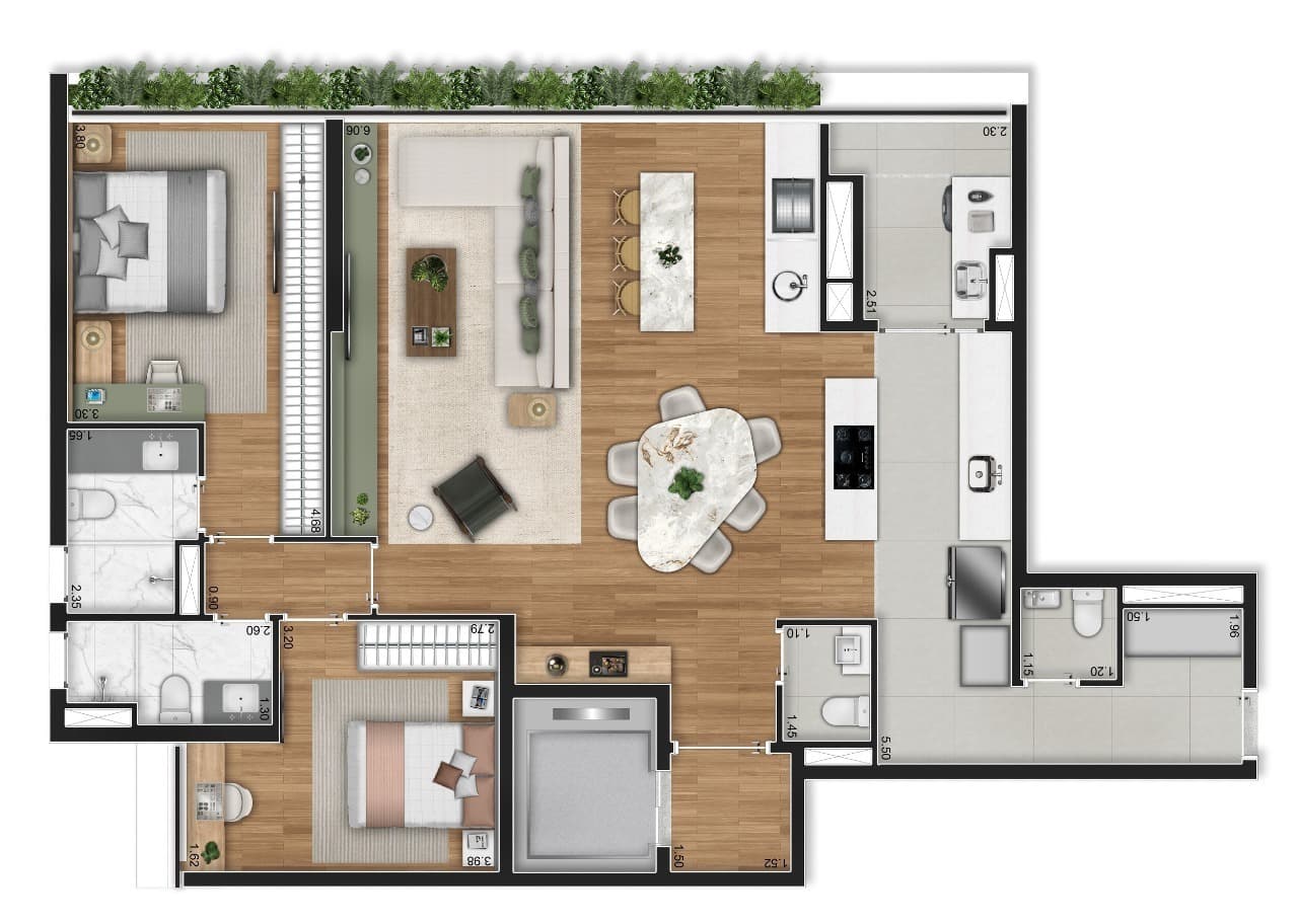 Planta 4 — Aire Alto de Pinheiros