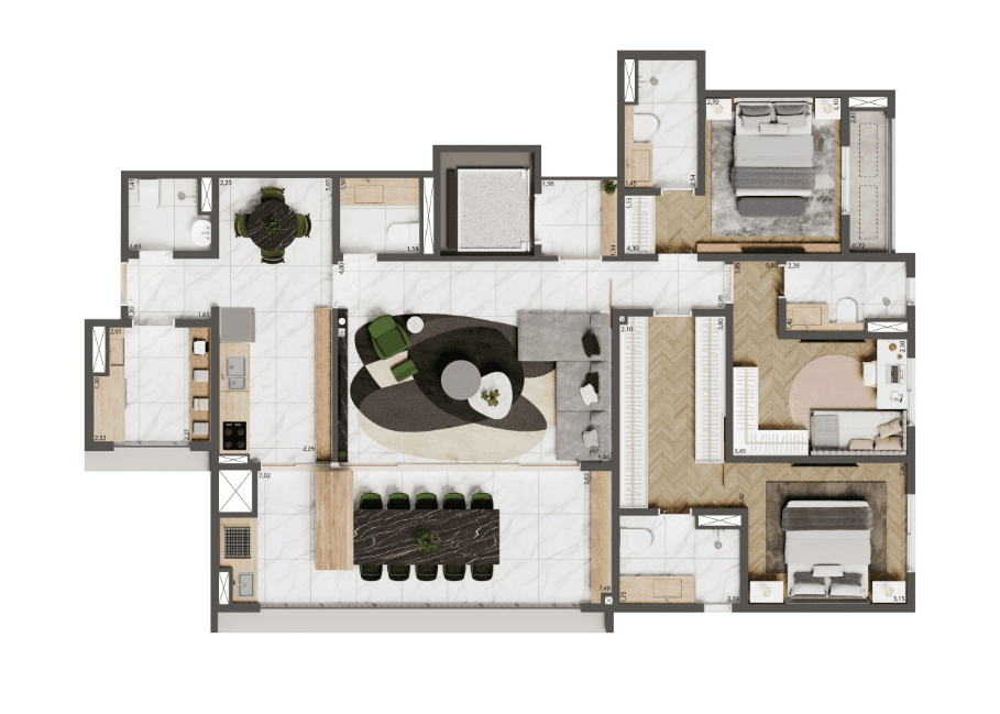 Planta 3 — Home Boutique By Living Ipiranga - Residencial