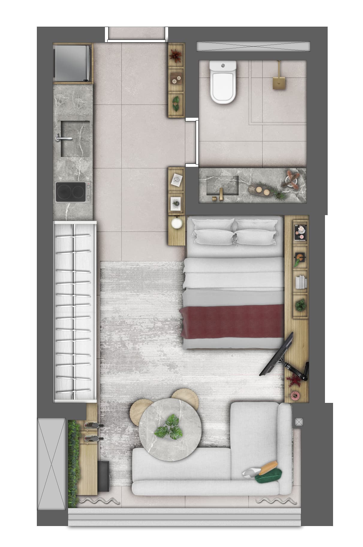 Planta 3 — Latitude Campo Belo - Studios