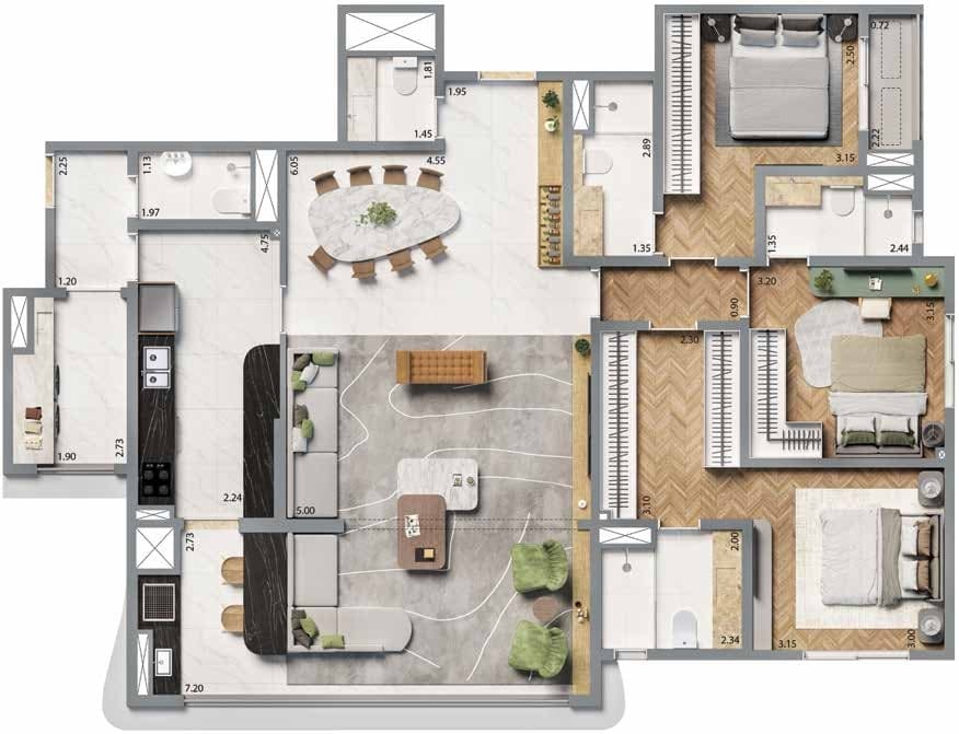 Planta 4 — Home Boutique By Living Anália Franco - Residencial