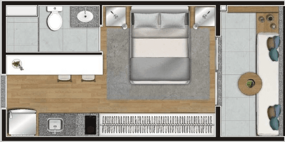 Planta 1 — Constantino Campo Belo - Residencial