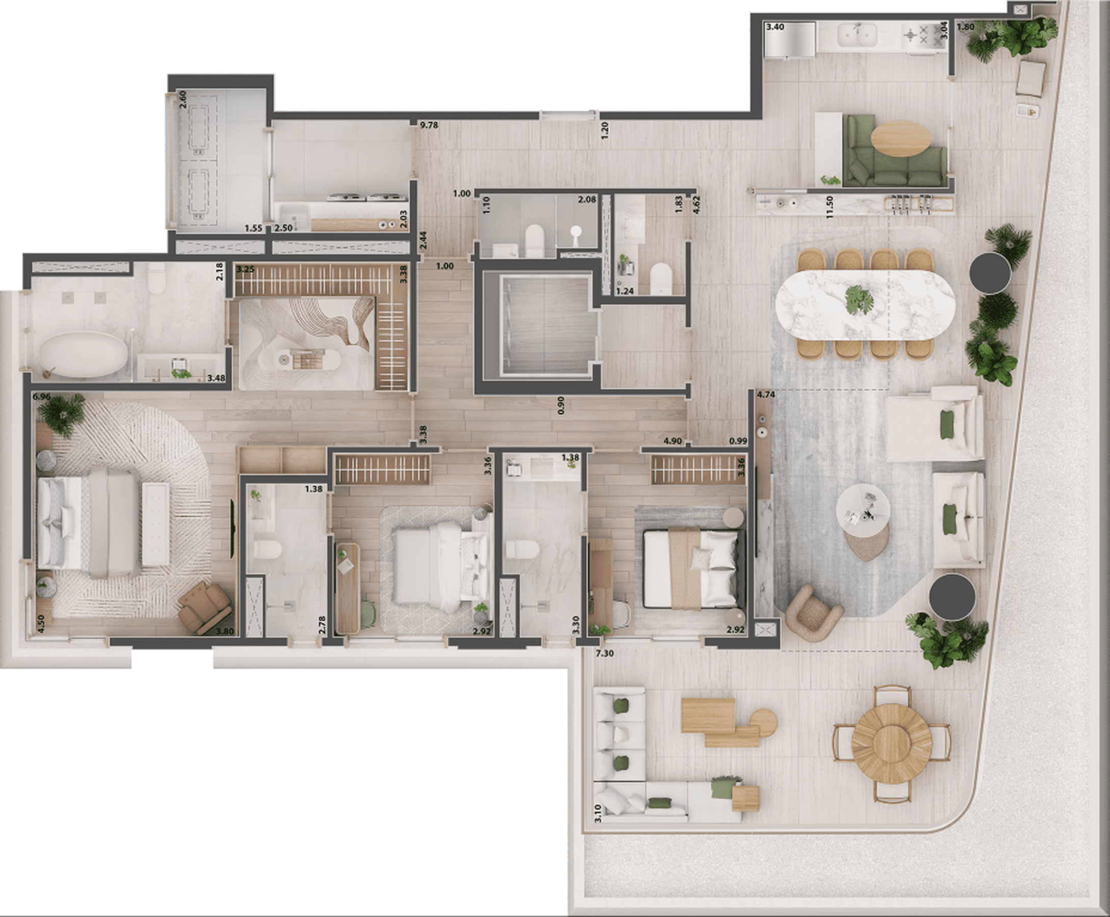 Planta 5 — Etmo Jardins