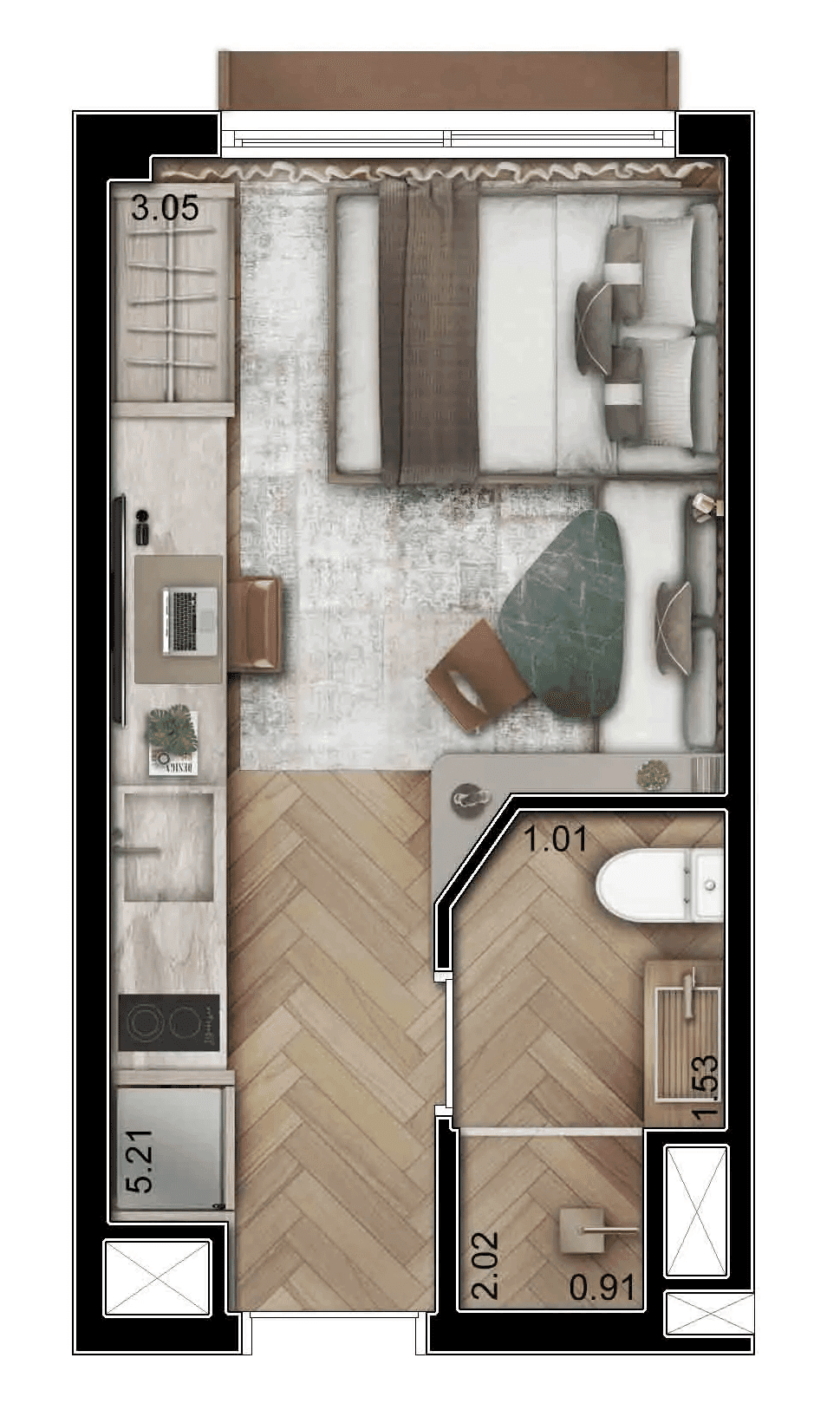 Planta 1 — Tièl Vila Nova Conceição