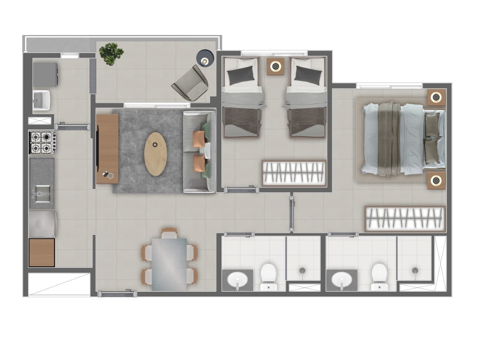 Planta 3 — Connect Penha
