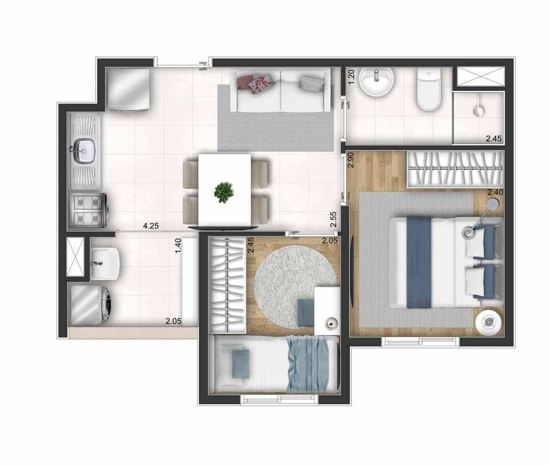 Planta 4 — Novvo Marajoara