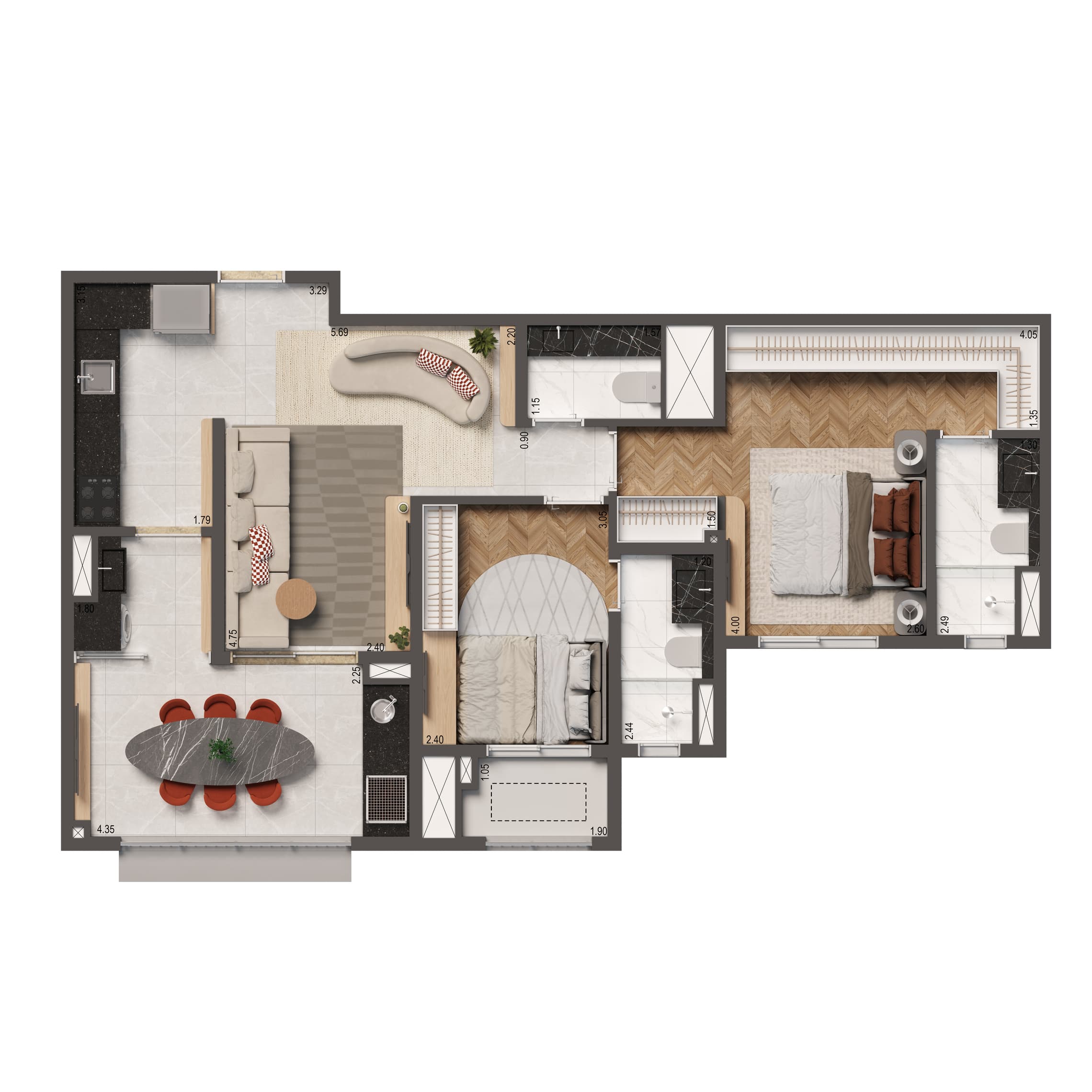Planta 3 — High Line By Living