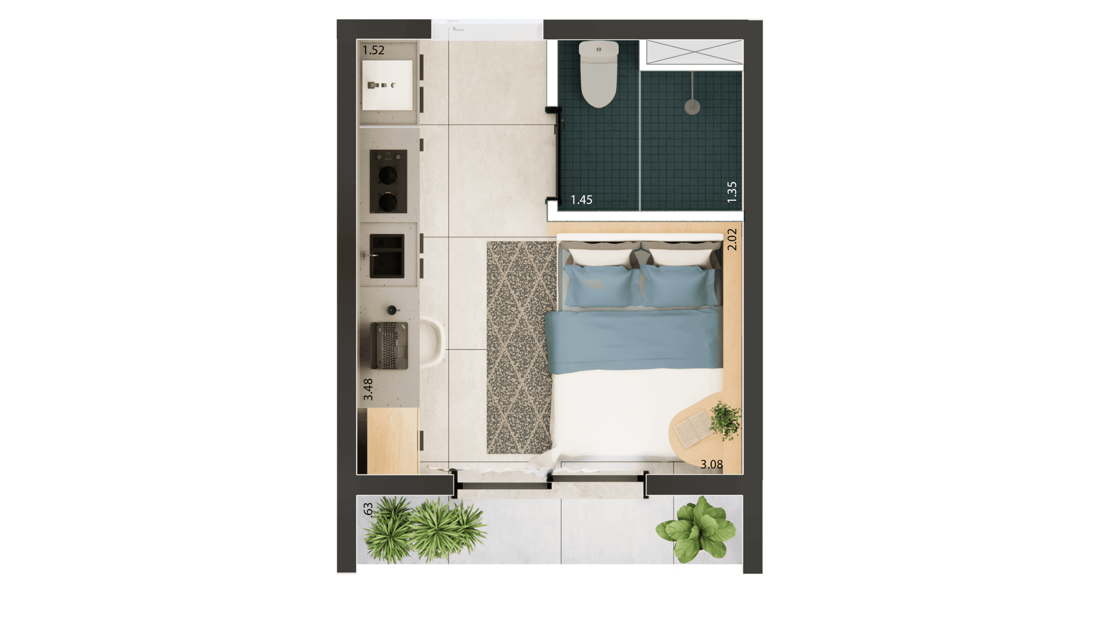Planta 1 — Nurban Vila Buarque - Residencial