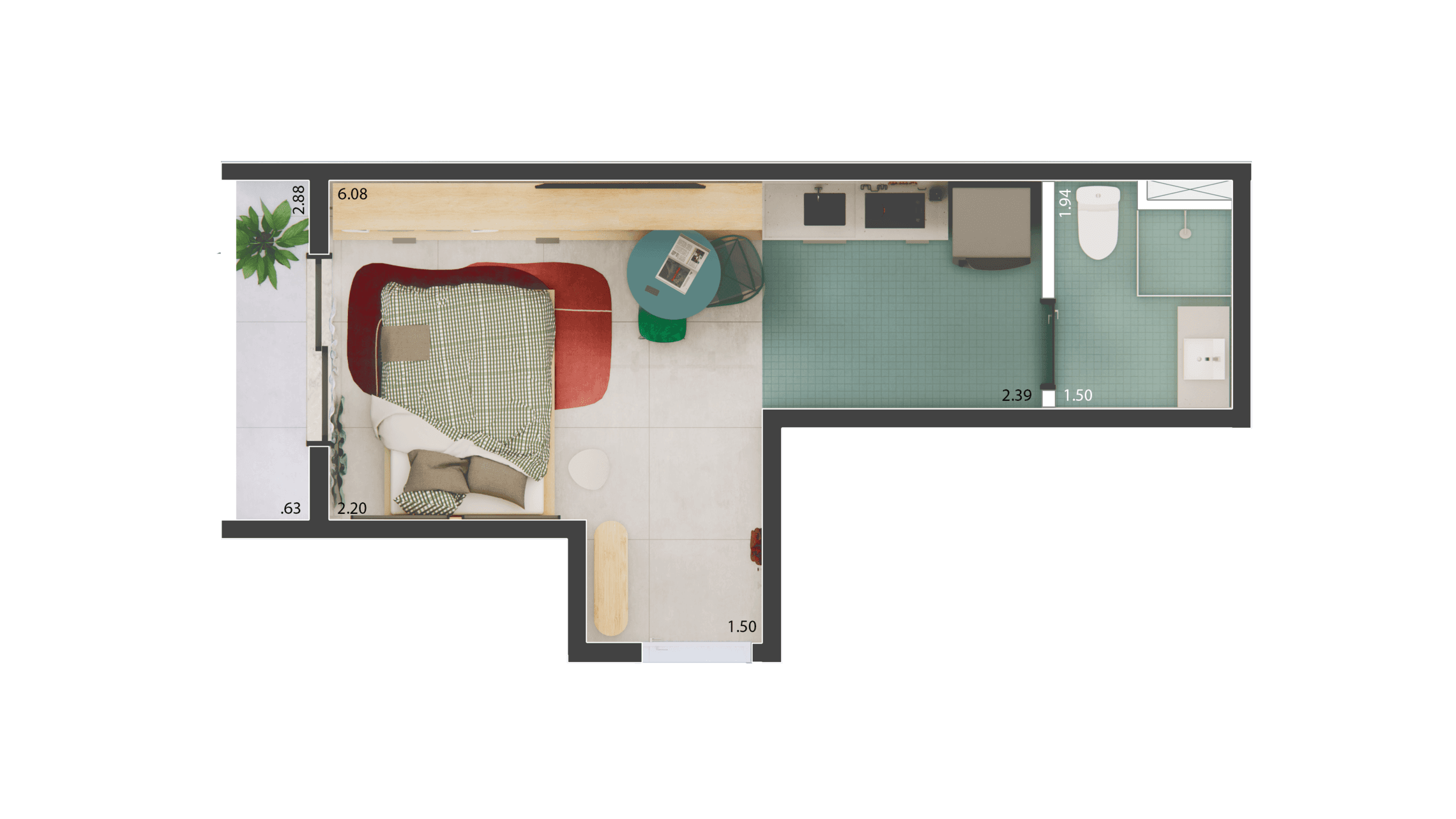 Planta 6 — Nurban Vila Buarque - Residencial