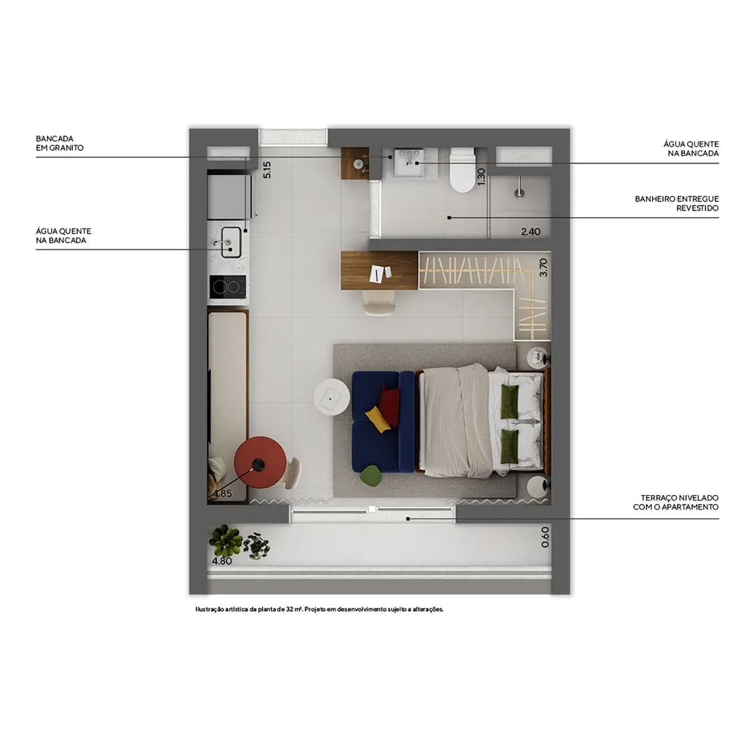 Planta 2 — Praça Higienópolis Tiê