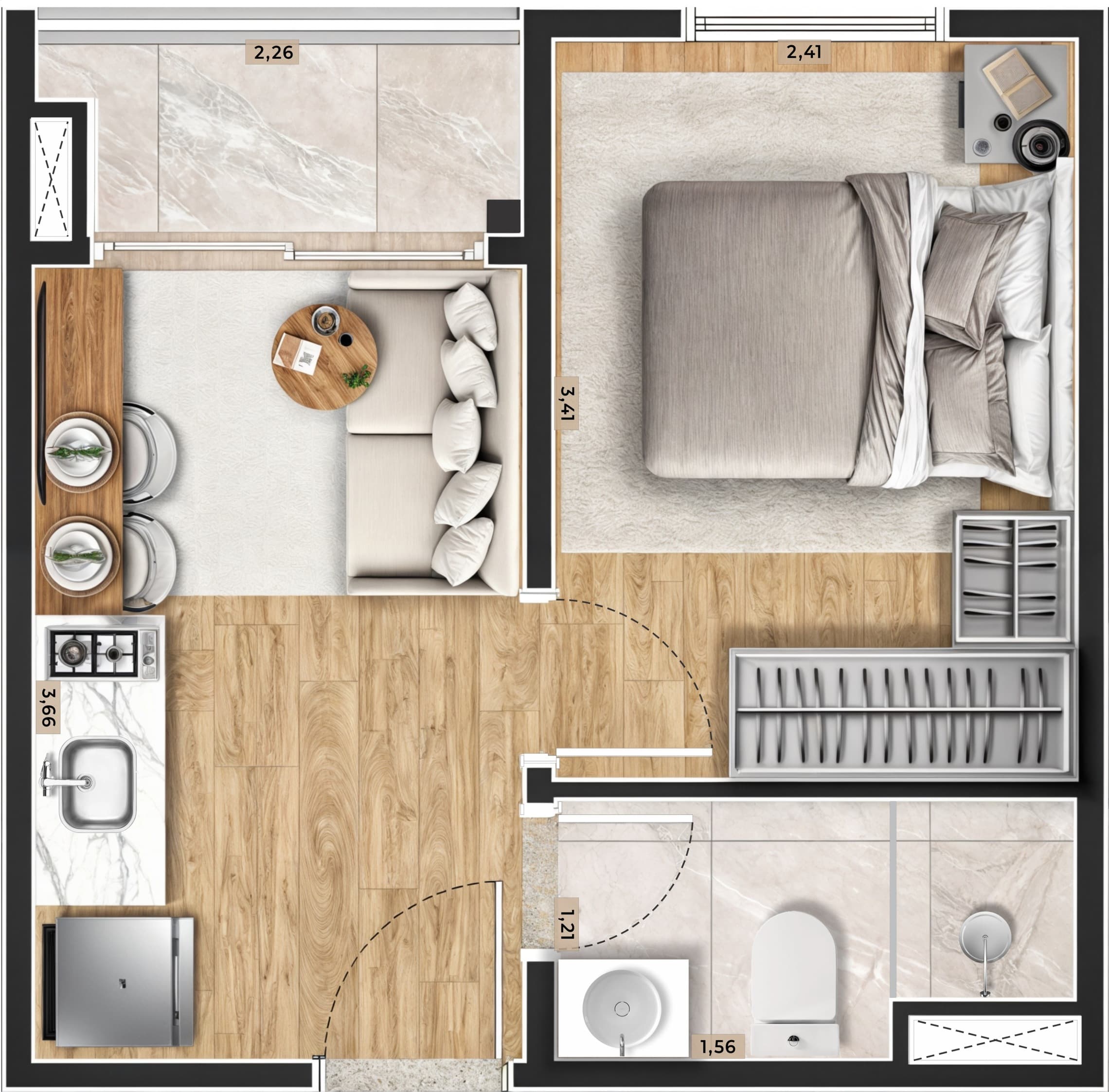 Planta 2 — Residencial Nakasone - Itaquera