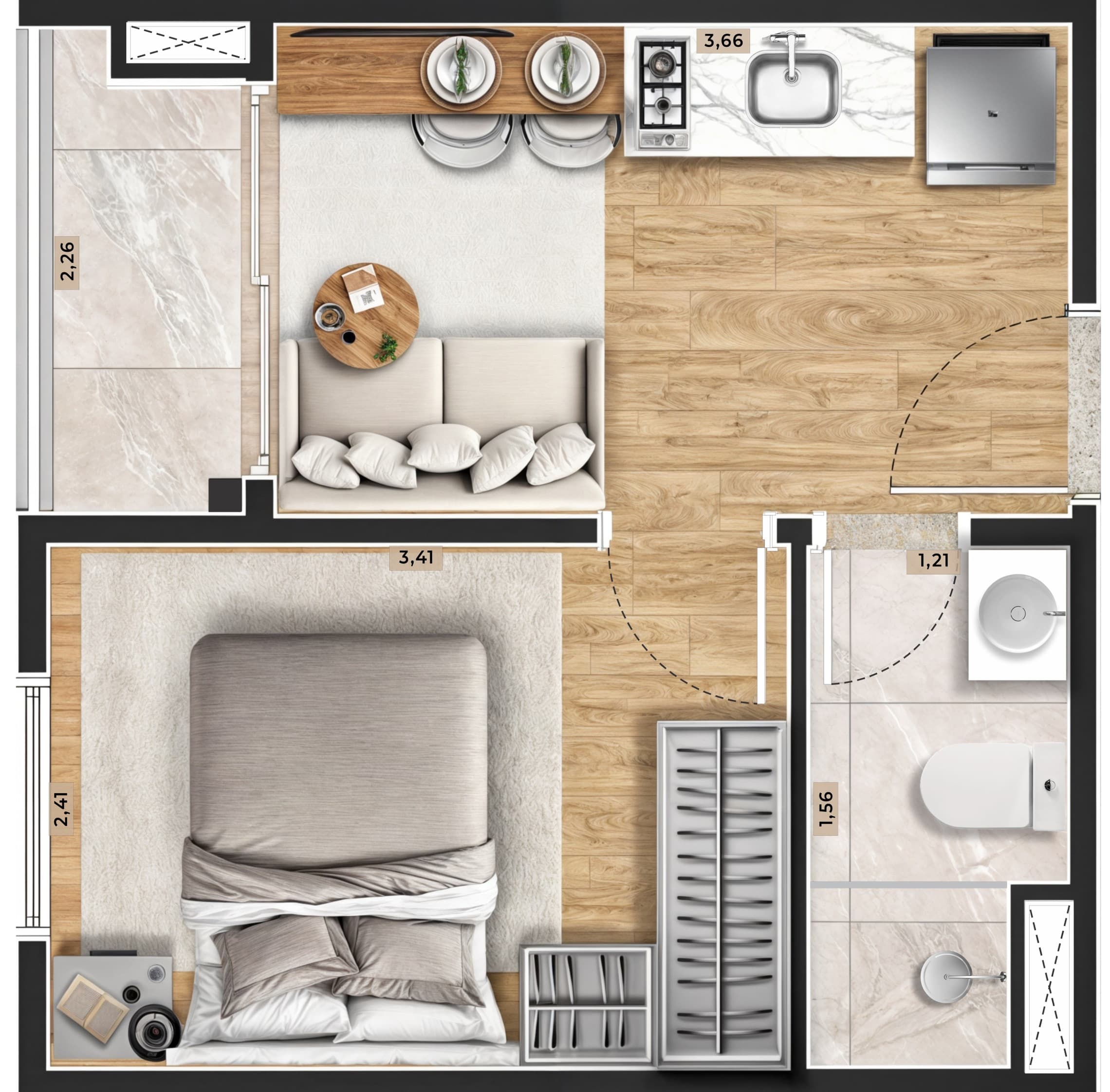 Planta 5 — Residencial Nakasone - Itaquera