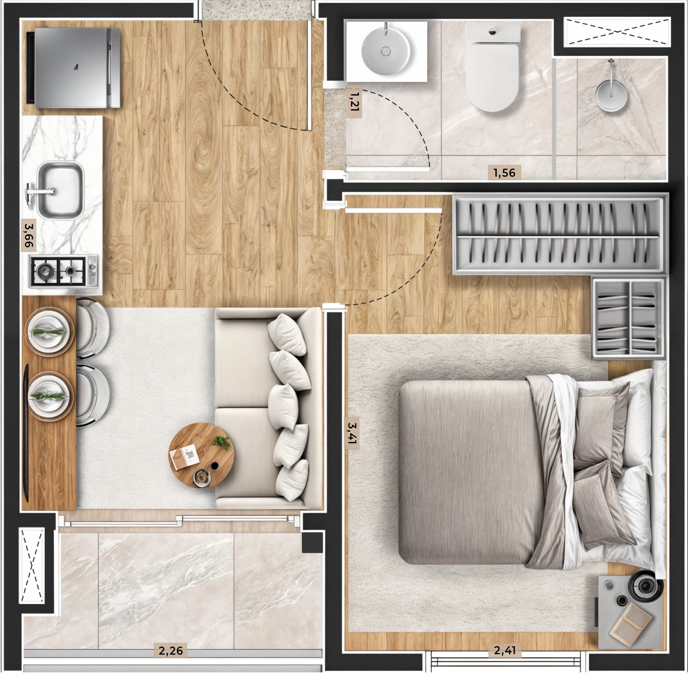 Planta 6 — Residencial Nakasone - Itaquera