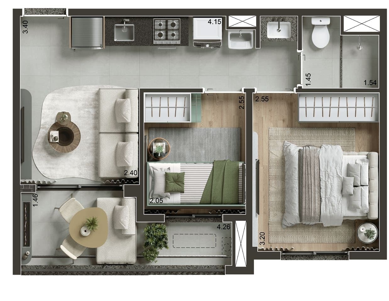 Planta 4 — Today Alto da Boa Vista - Residencial