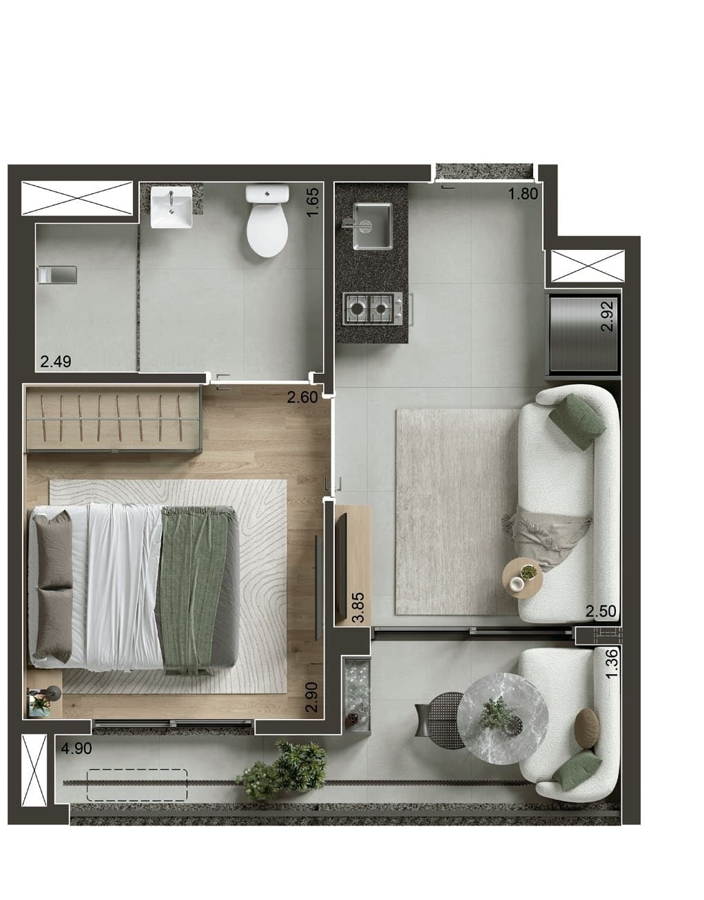 Planta 2 — Today Alto da Boa Vista - NR