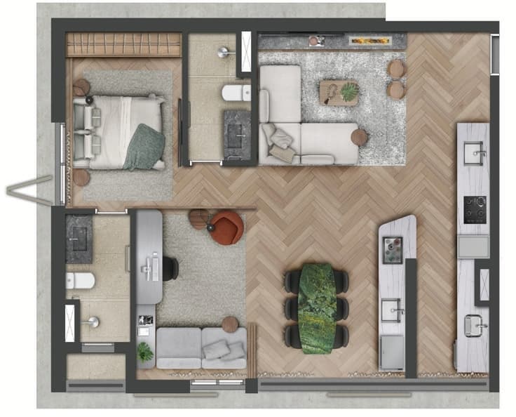 Planta 6 — 1800 Oscar Pinheiros - Residencial