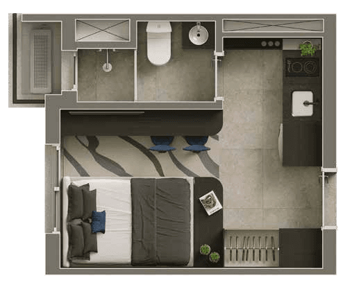Planta 1 — Vitacon Vila Olímpia - NR