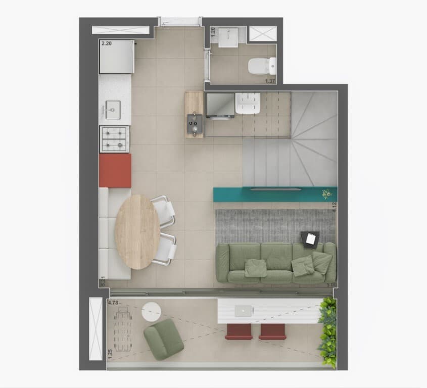 Planta 3 — Voga Flórida - Residencial