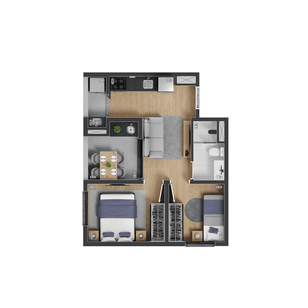 Planta 2 — myID Adolfo Pinheiro - Residencial